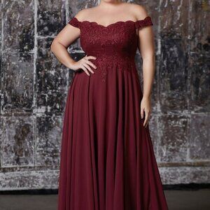 Sweetheart Neck Off Shoulder Prom Dress CD7258
